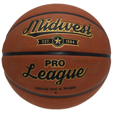 The Midwest Pro League Basketball Size 7 features a rubber cover for enhanced durability